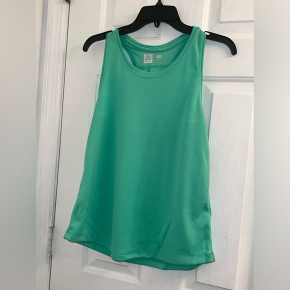 Size small green activewear athletic racerback breathable mesh tank top - Picture 2 of 7